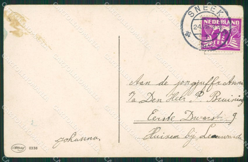 Margret Boriss Children Amag serie 0338 postcard cartolina KS5845 – retro