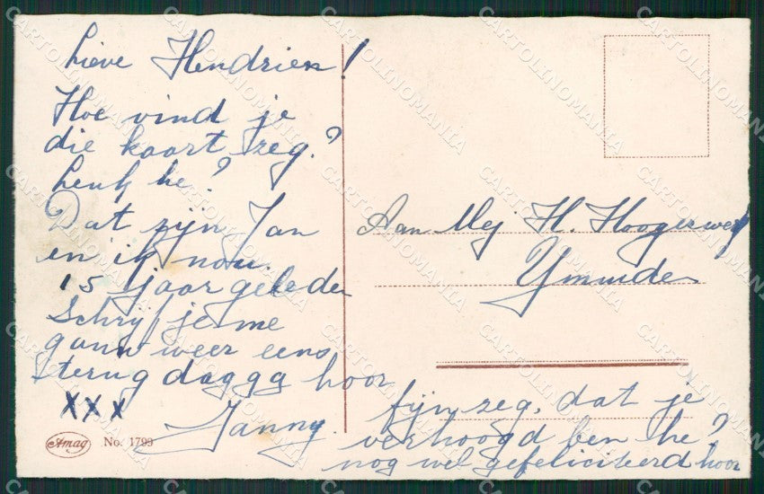 Margret Boriss Children Amag serie 1799 postcard cartolina KS5849 – retro