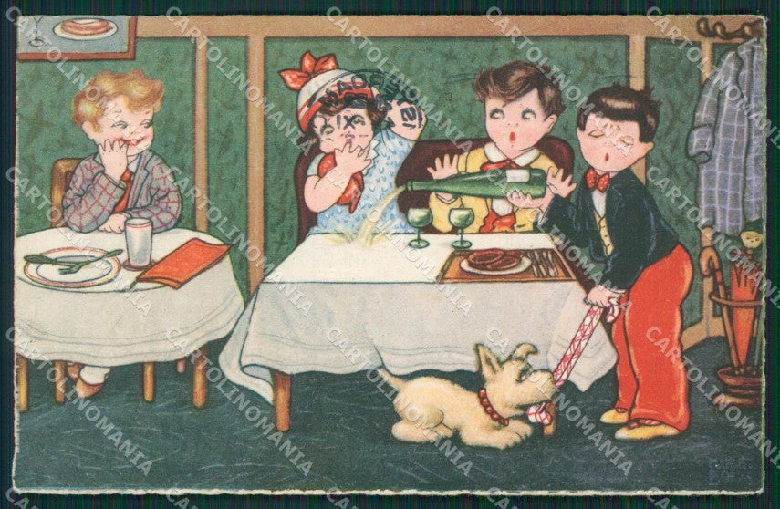 Margret Boriss Children serie 147 postcard cartolina KS5870 – fronte