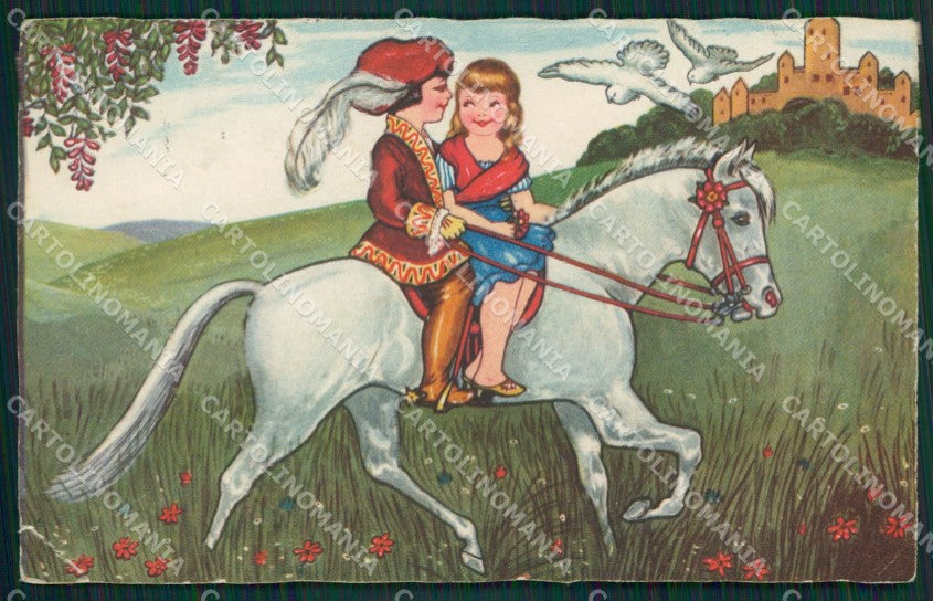 Margret Boriss Children serie 1 CREASE postcard cartolina KS5882 – fronte