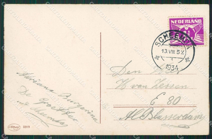 Margret Boriss Dutch Children Amag serie 0319 postcard cartolina KS5895 – retro