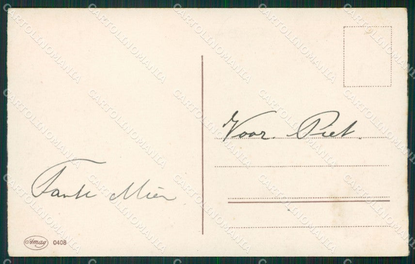 Margret Boriss Children Amag Street Organ serie 0408 postcard cartolina KS5942 – retro