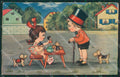 Margret Boriss Children Amag serie 0304 CREASES postcard cartolina KS5950 – fronte
