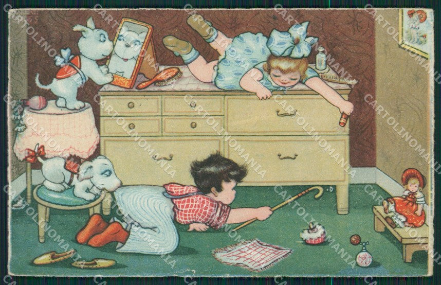 Margret Boriss Children TEAR postcard cartolina KS5957 – fronte
