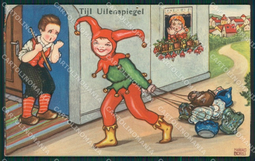 Margret Boriss Children Amag serie 0402 PIN HOLE postcard cartolina KS5972 – fronte