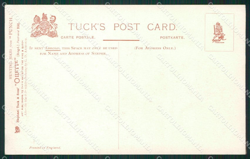 Artist Armour Sidesaddle Lady Horse Fox Hunting Tuck 9141 cartolina KS5985 – retro