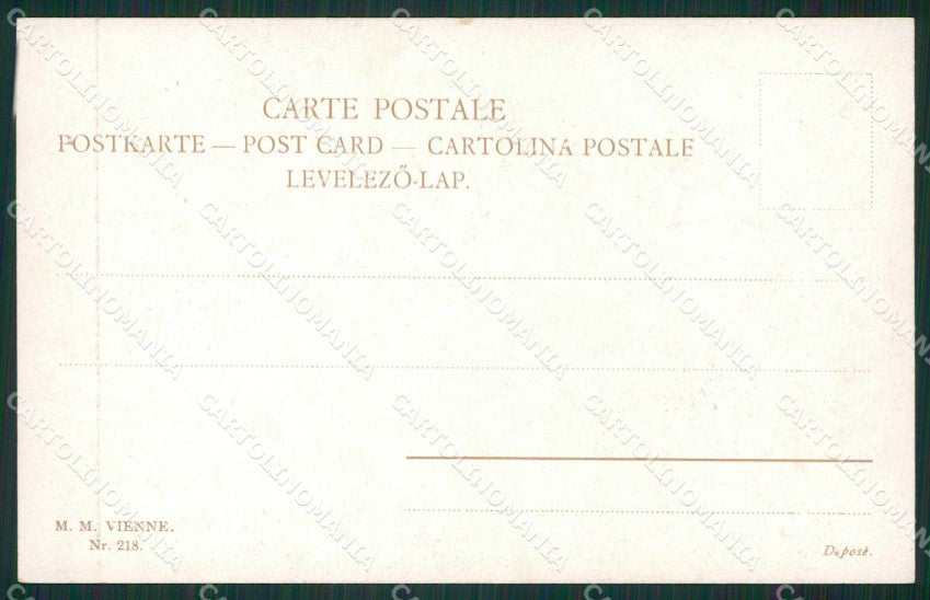 Artist Wright Horse Fox Hunting MM Vienne 218 postcard cartolina KS5995 – retro