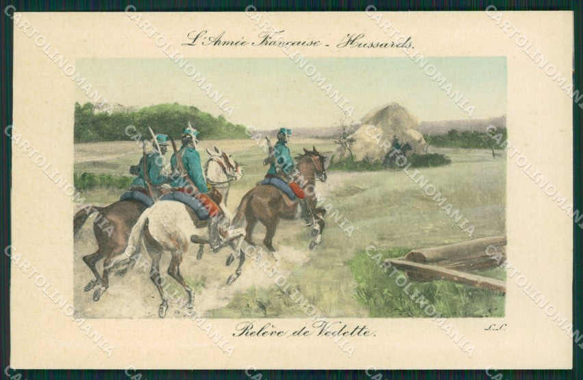 Horse Soldier Militari Hussars postcard cartolina KS6006 – fronte