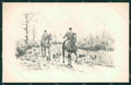 Artist Horse Fox Hunting MM Vienne 94 postcard cartolina KS6010 – fronte
