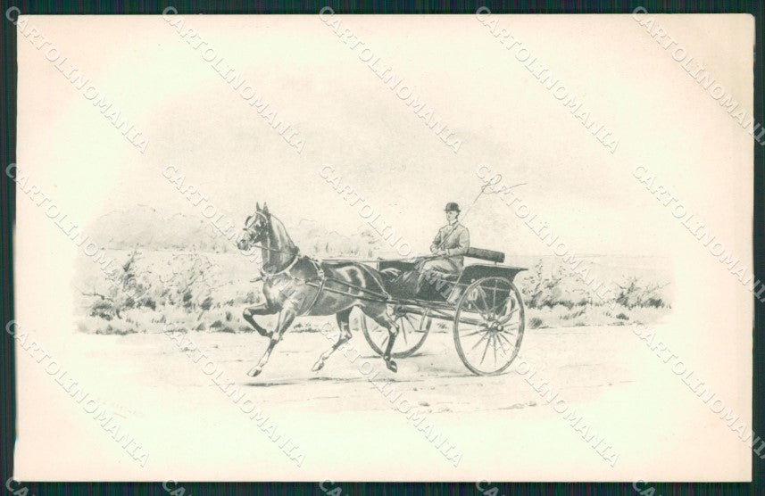 Artist Horse Carriage MM Vienne 94 postcard cartolina KS6013 – fronte