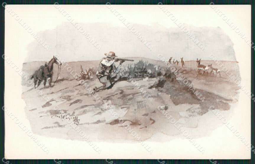 Artist Russell Horse postcard cartolina KS6025 – fronte