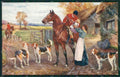 Artist Drummond Horse Fox Hunting Dog Tuck serie 2781 postcard cartolina KS6056 – fronte