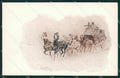 Artist Russell Horse Stagecoach postcard cartolina KS6058 – fronte
