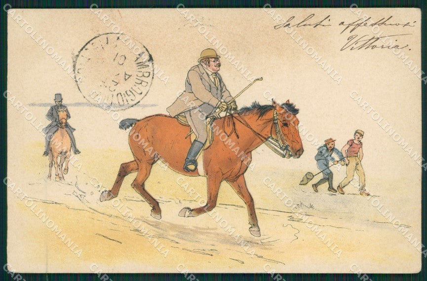 Artist Horse postcard cartolina KS6081 – fronte