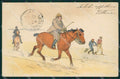 Artist Horse postcard cartolina KS6081 – fronte