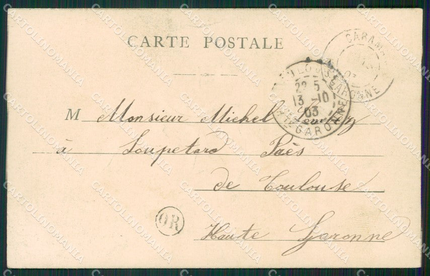 Artist Espinasse Courants Saintongeois dog postcard cartolina KS6089 – retro