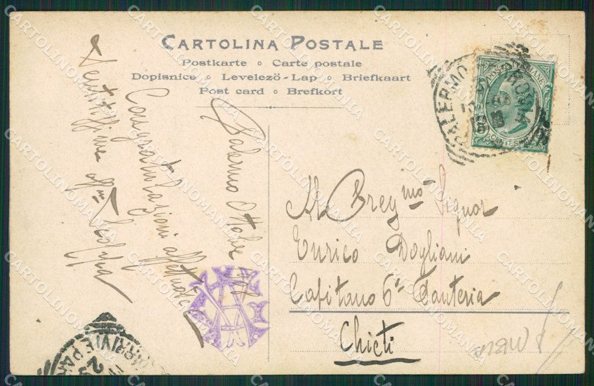 Ronchi Cavalleria Lancieri Militari Horse CREASE postcard cartolina KS6104 – retro