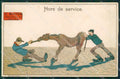Horse Comic Soldier Militari postcard cartolina KS6107 – fronte