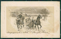 Horse Sled postcard cartolina KS6109 – fronte