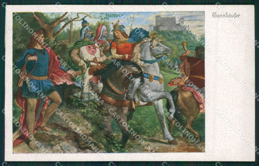Tannhauser Wagner Horse postcard cartolina KS6111 – fronte