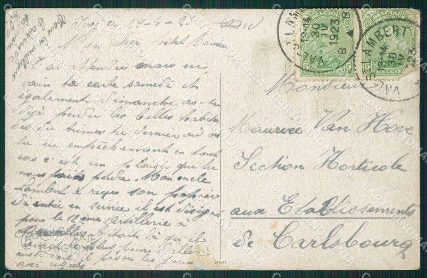 Horse CREASE postcard cartolina KS6125 – retro