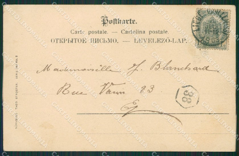 Sidesaddle Lady Horse Fox Hunting Theo Stroefer 249 postcard cartolina KS6126 – retro