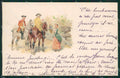 Horse serie 3304 postcard cartolina KS6129 – fronte