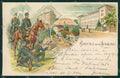 Swiss Gruss Aarau Horse Soldier Uniform Militari postcard cartolina KS6139 – fronte