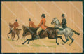 Horse Fox Hunting serie 7467 postcard cartolina KS6147 – fronte