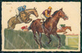 Artist Bianchi Racing Horse Jockey serie 1753 postcard cartolina KS6150 – fronte