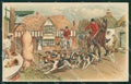 Horse Fox Hunting Dog Pig serie 560 postcard cartolina KS6152 – fronte