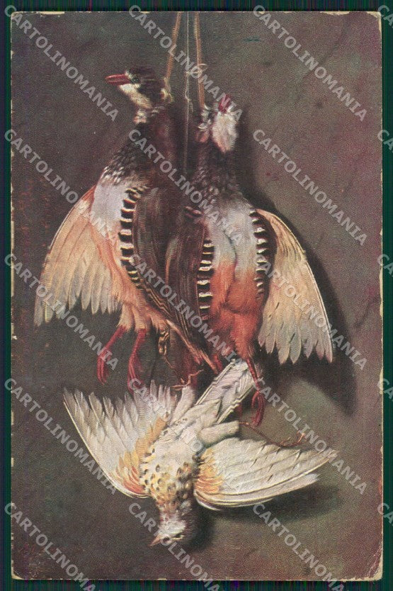 Hunting Birds Caccia postcard cartolina KS6177 – fronte