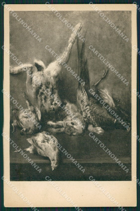 Artist Serralunga Torino Hunting Caccia postcard cartolina KS6182 – fronte