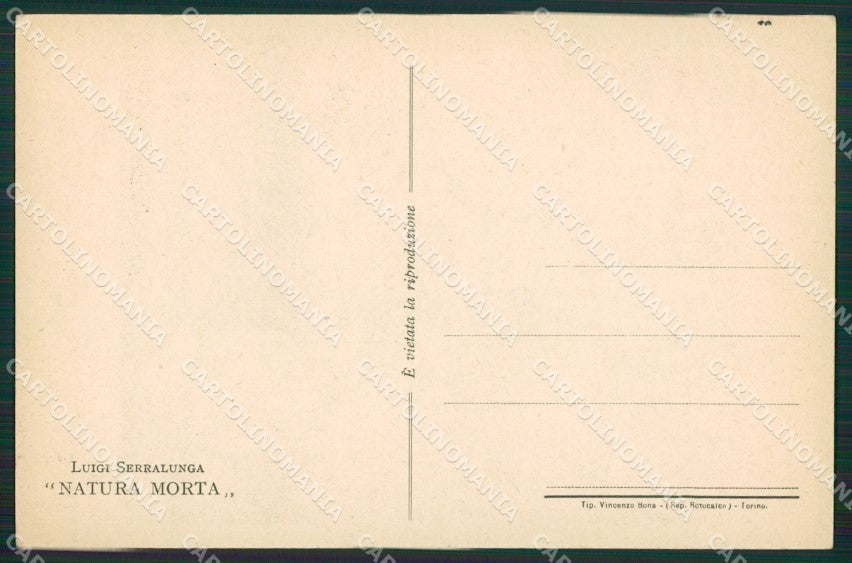 Artist Serralunga Torino Hunting Caccia postcard cartolina KS6182 – retro