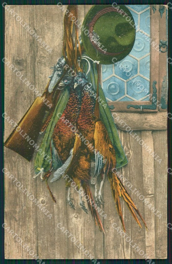 Hunting Birds Caccia postcard cartolina KS6184 – fronte