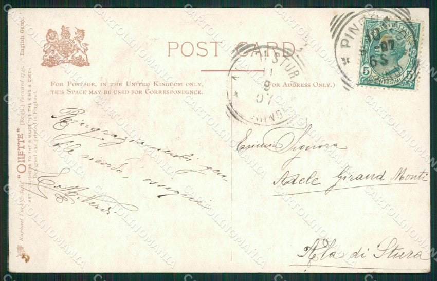 Artist Maguire Hunting Birds Caccia Raphael Tuck 1745 postcard cartolina KS6199 – retro
