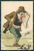 Sporting dog Hunting Caccia Sborgi Comic postcard cartolina KS6236 – fronte