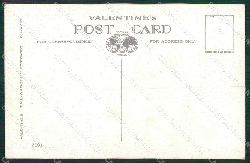 Mac Lucy Dawson Sealyham Terrier dog Valentine postcard cartolina KS6267 – retro