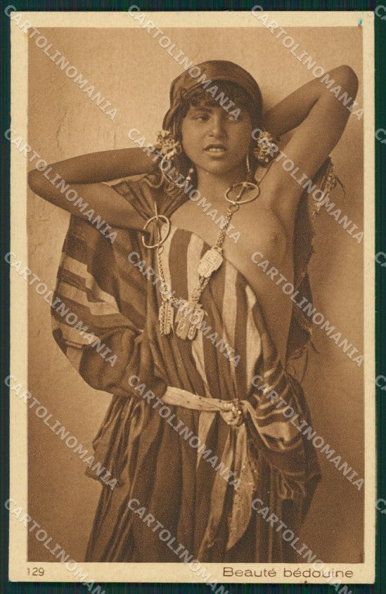 Ethnic North Africa Nude Lady Lehnert & Landrock postcard KS6357 – fronte