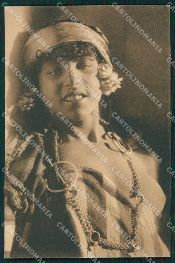 Ethnic North Africa Nude Lady Lehnert & Landrock postcard KS6361 – fronte