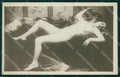 French Risque Nude Lady ABRADED BACK TEAR Real Photo postcard KS6489 – fronte