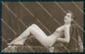 French Risque Nude Lady WHITE BACK CREASE Real Photo postcard KS6500 – fronte