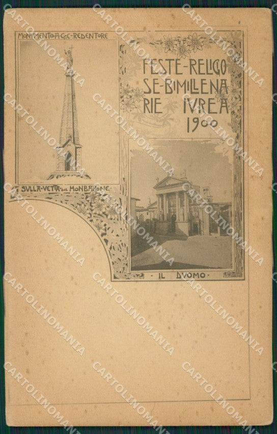 Torino Ivrea Commemorativa Feste Religiose cartolina KS6821 – fronte