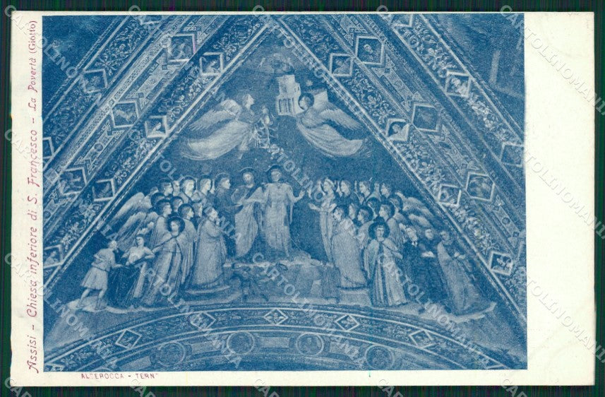 Perugia Assisi Alterocca San Francesco Giotto cartolina KS6823 – fronte