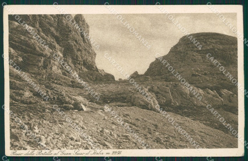 L'Aquila Morpurgo Gran Sasso Passo Portella CAI cartolina KS6826 – fronte