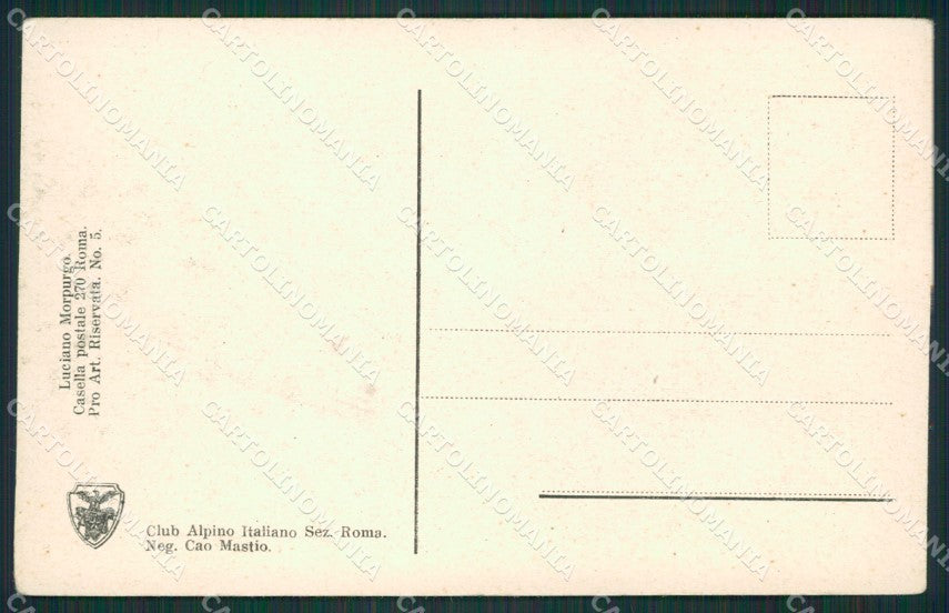 L'Aquila Morpurgo Gran Sasso Passo Portella CAI cartolina KS6826 – retro