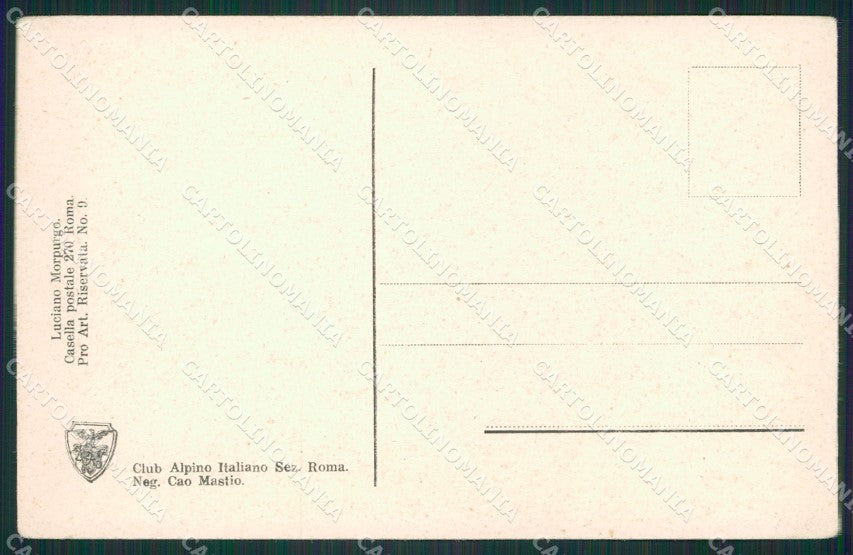 L'Aquila Morpurgo Gran Sasso Monte Corno CAI cartolina KS6829 – retro
