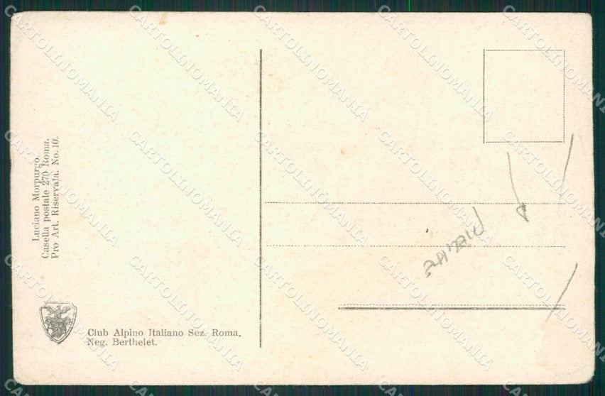 L'Aquila Morpurgo Gran Sasso Corno Grande CAI PIEGHE cartolina KS6831 – retro