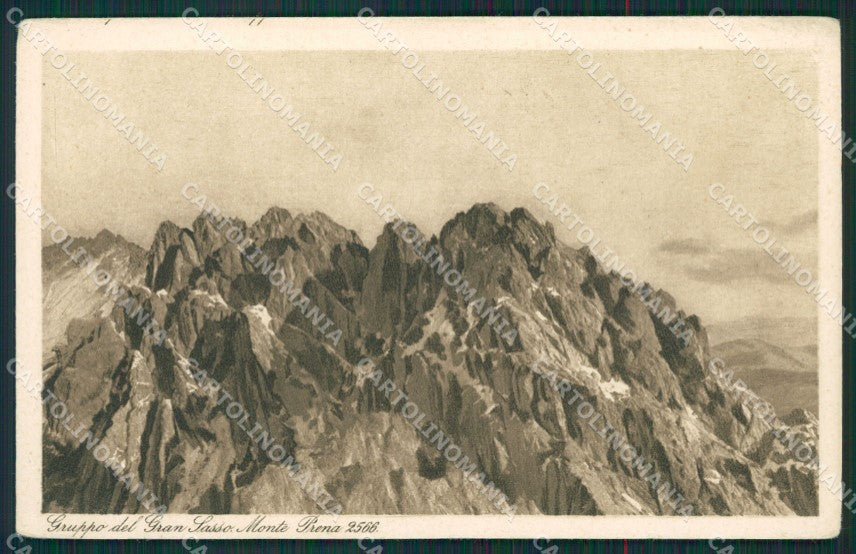 L'Aquila Morpurgo Gran Sasso Monte Prena CAI cartolina KS6833 – fronte