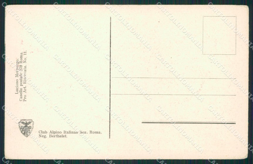 L'Aquila Morpurgo Gran Sasso Corno Piccolo CAI cartolina KS6835 – retro